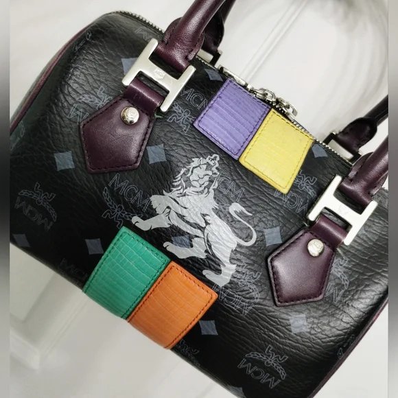 MCM Princess Lion Mini Boston Bag - Picture 5 of 14